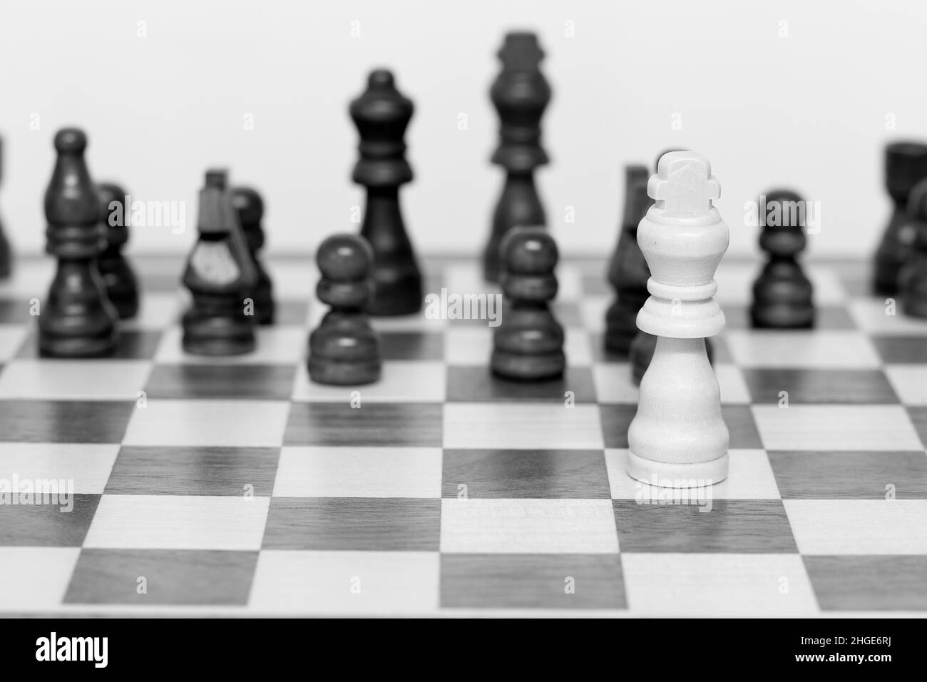 A Check Mate From A Chess King To Another On A Checkboard Stock Photo,  Picture and Royalty Free Image. Image 6730739.