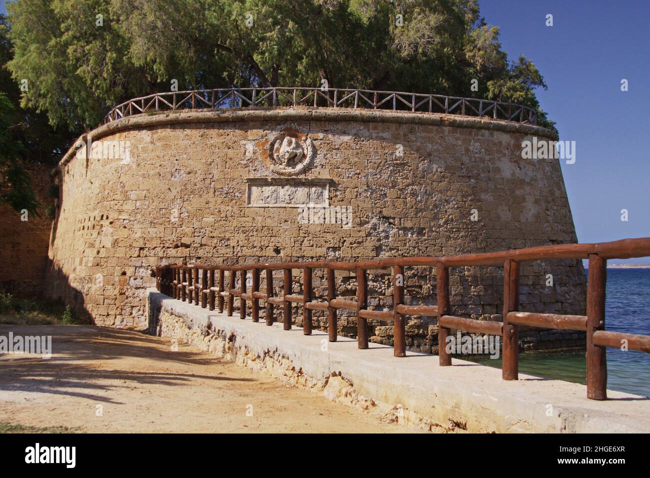 Gate Sabbionara Rampart in Chania in Crete in Greece Stock Photo