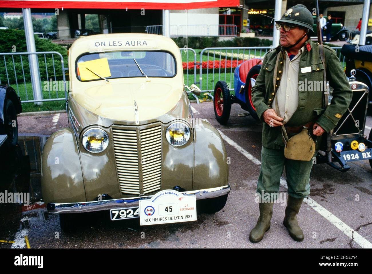 Archives 80ies Lyon's 6 hours motor race, Lyon, France, 1987 Stock