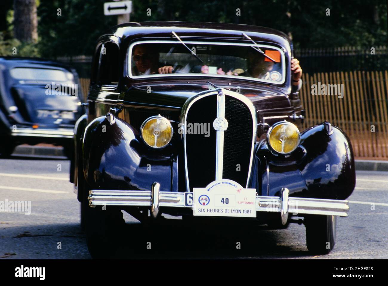 Archives 80ies: Lyon's 6 hours motor race, Lyon, France, 1987 Stock Photo