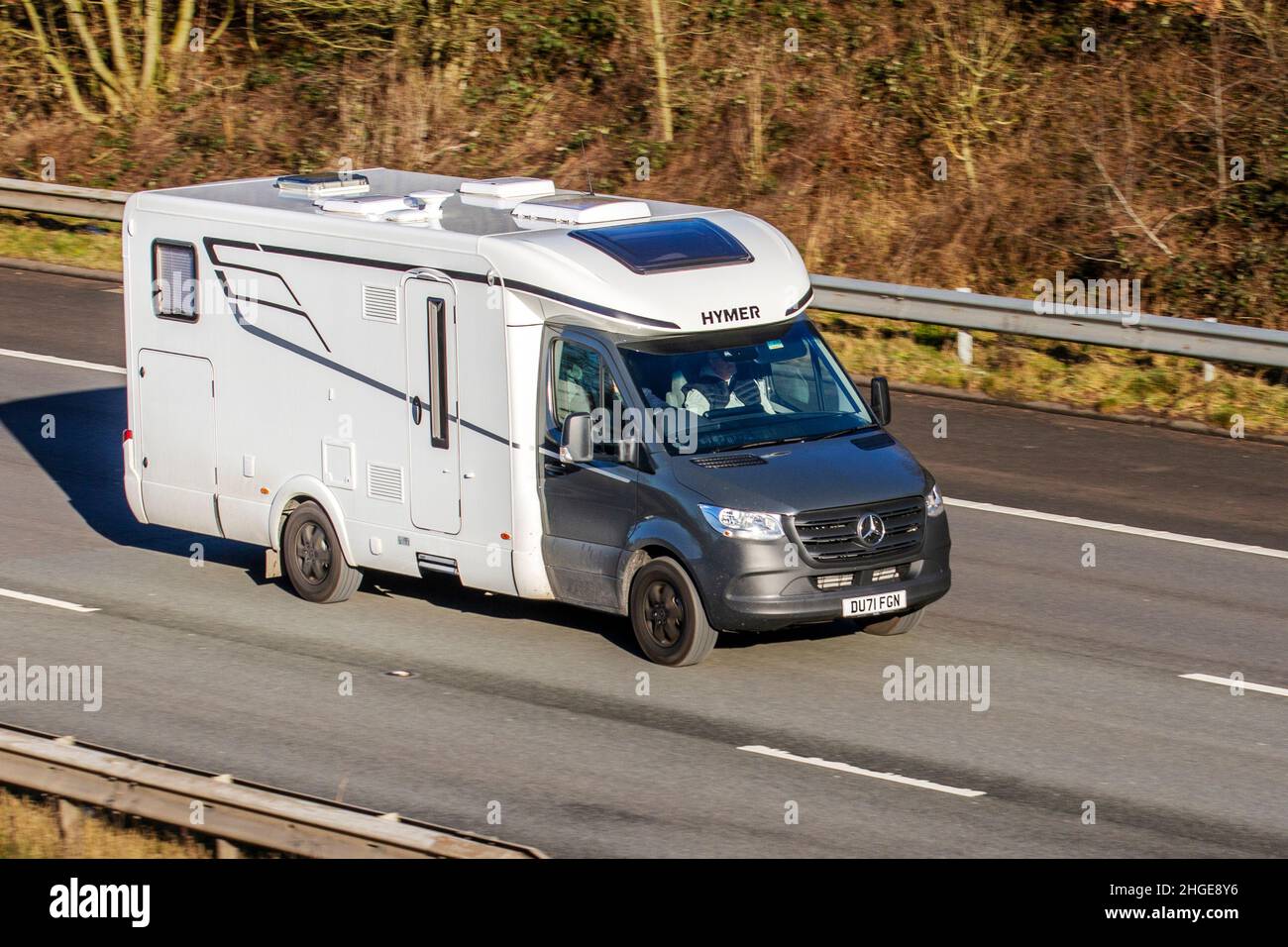 2021 Mercedes Benz Hymer T-Class S680 Auto, 2143cc Diesel. Caravans and Motorhomes, campervans on Britain's roads, RV leisure vehicle, family holidays, caravanette vacations, Touring caravan holiday, van conversions, Vanagon autohome, Stock Photo