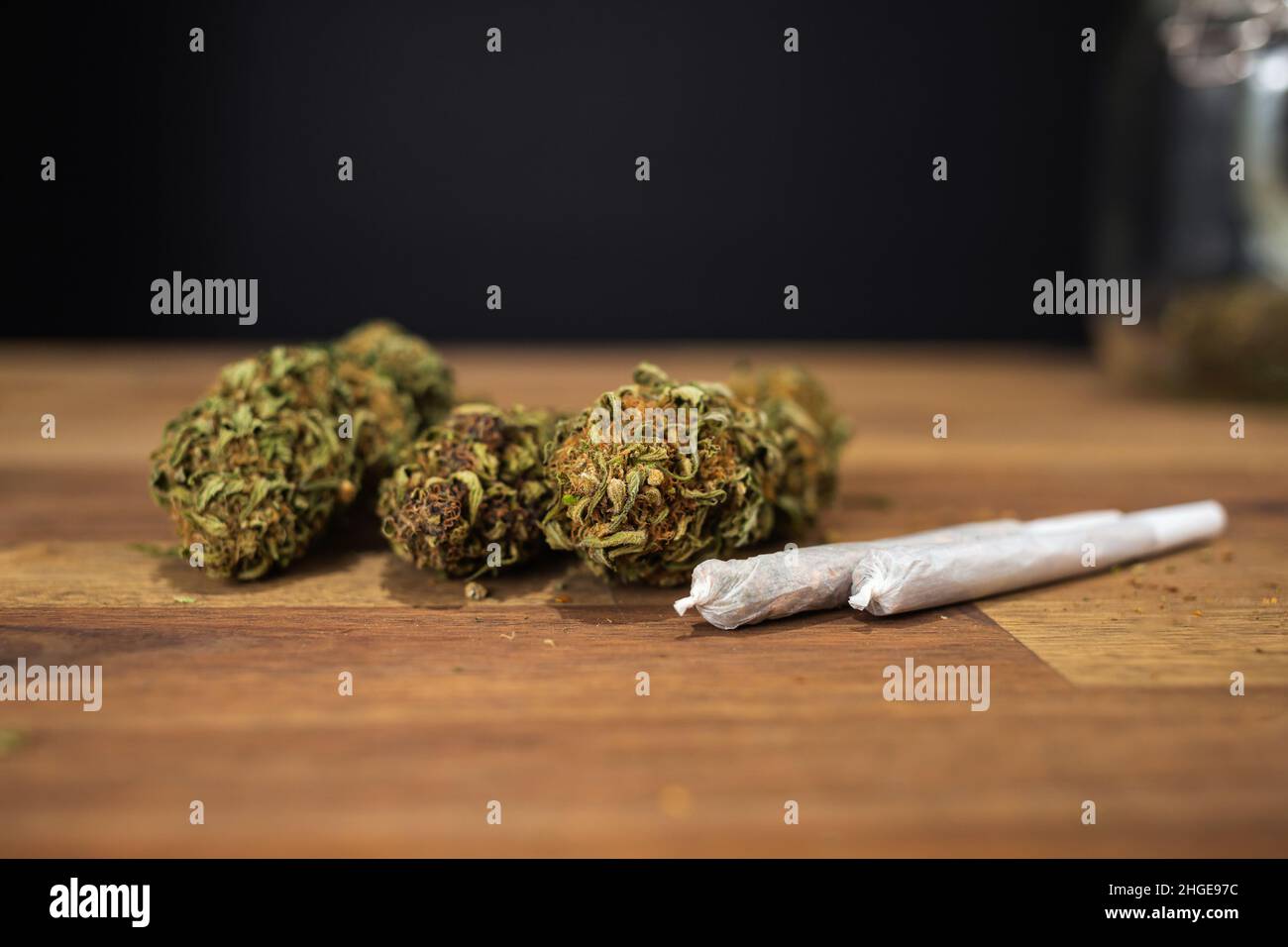 Marijuana Joint Rolled Transparent Rolling Paper Stock Photo 135681086