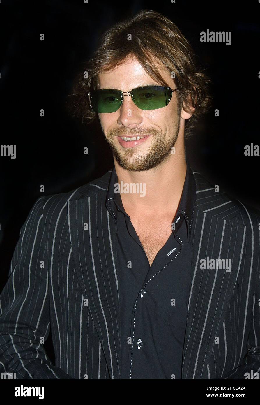 Jamiroquai at the Star Wars premiere in London 14th May 2002. Stock Photo