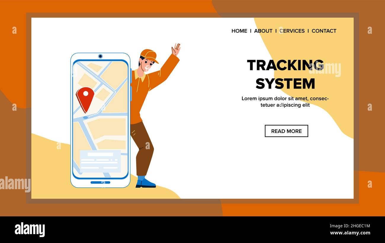 Tracking system vector Stock Vector Image & Art - Alamy
