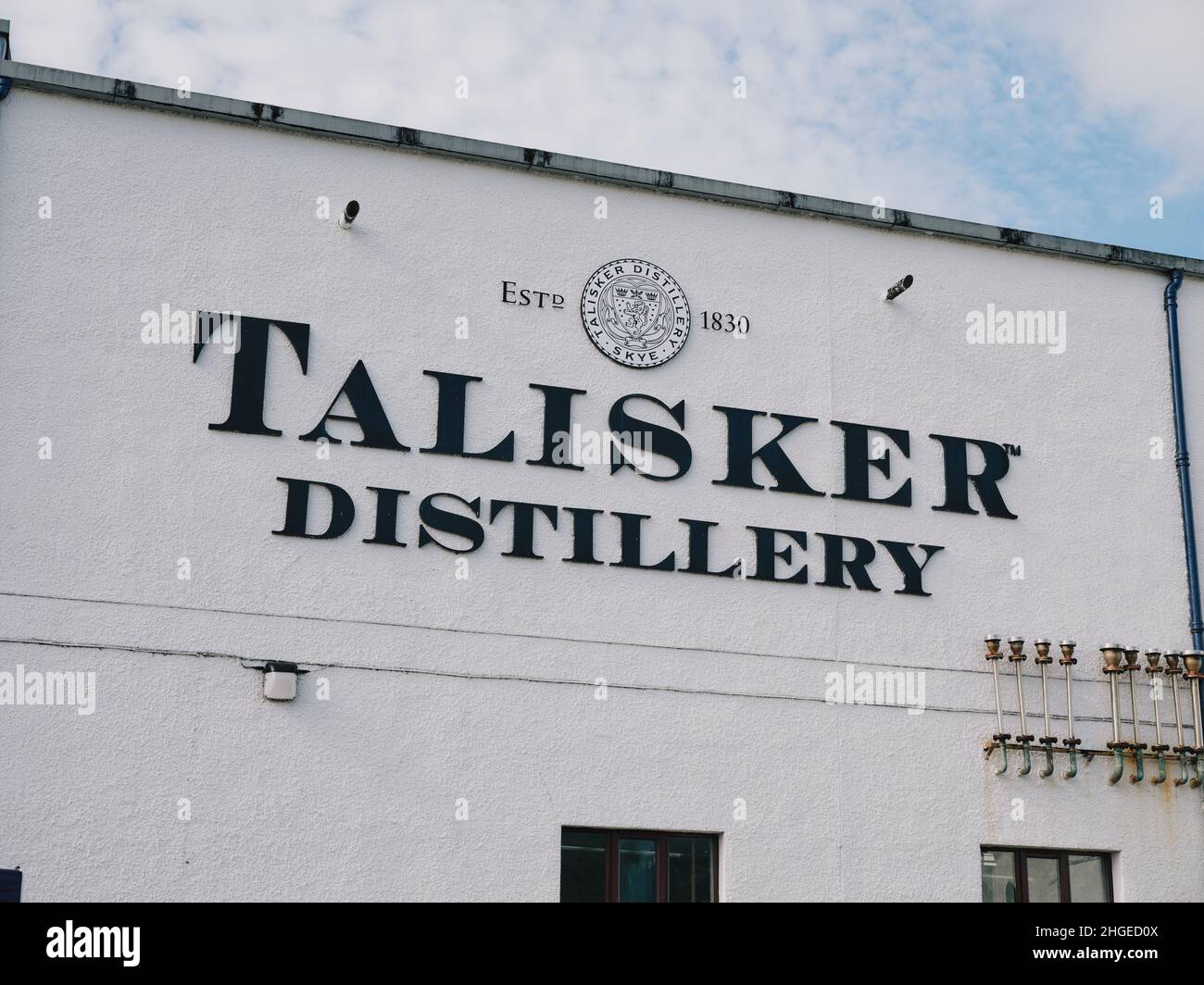 Talisker distillery is an island single malt Scotch whisky distillery