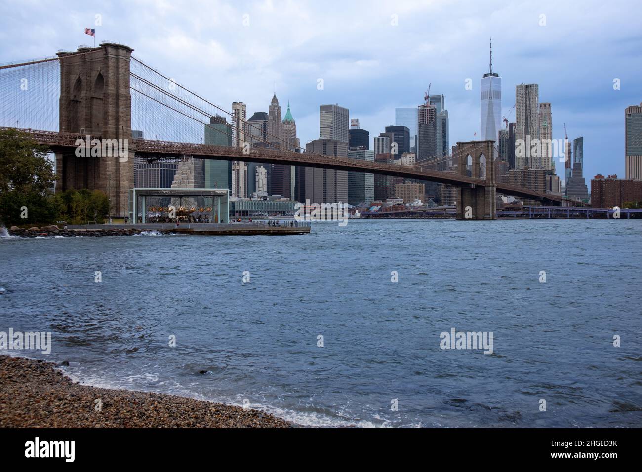 Brooklyn Bridge Skyline, New York, USA Stock Photo - Alamy