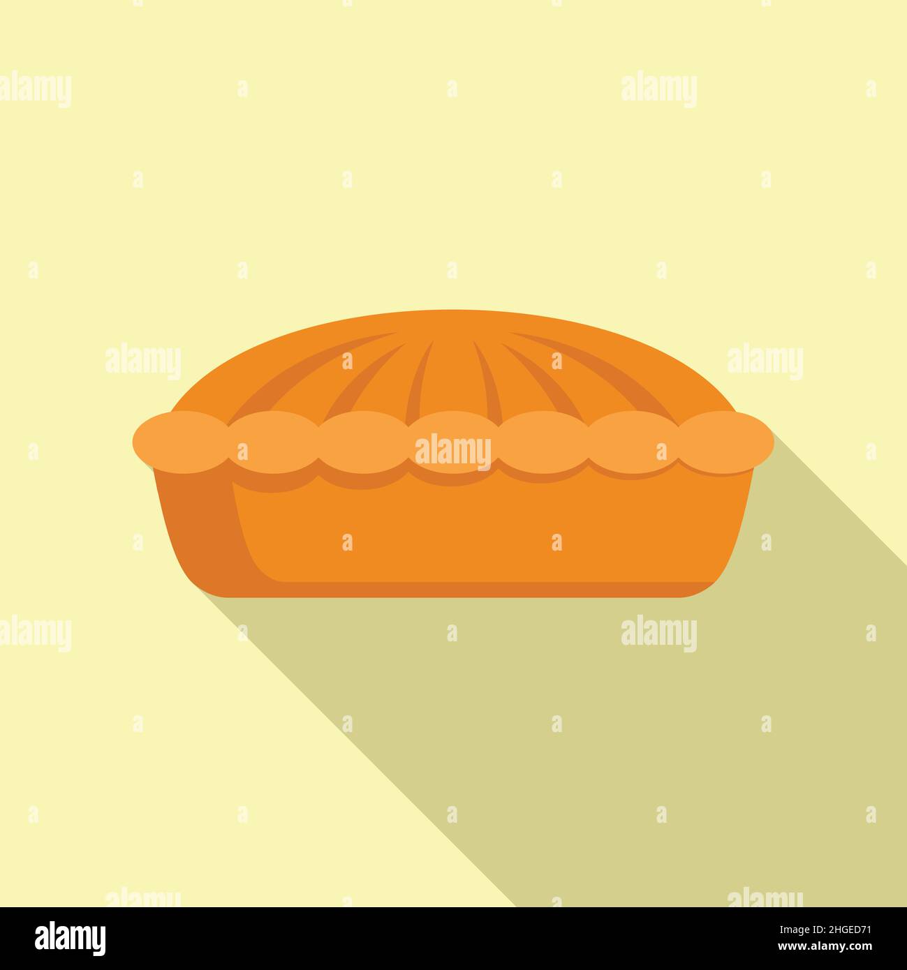 Cheesecake icon flat vector. Apple pie. Cake dessert Stock Vector Image ...