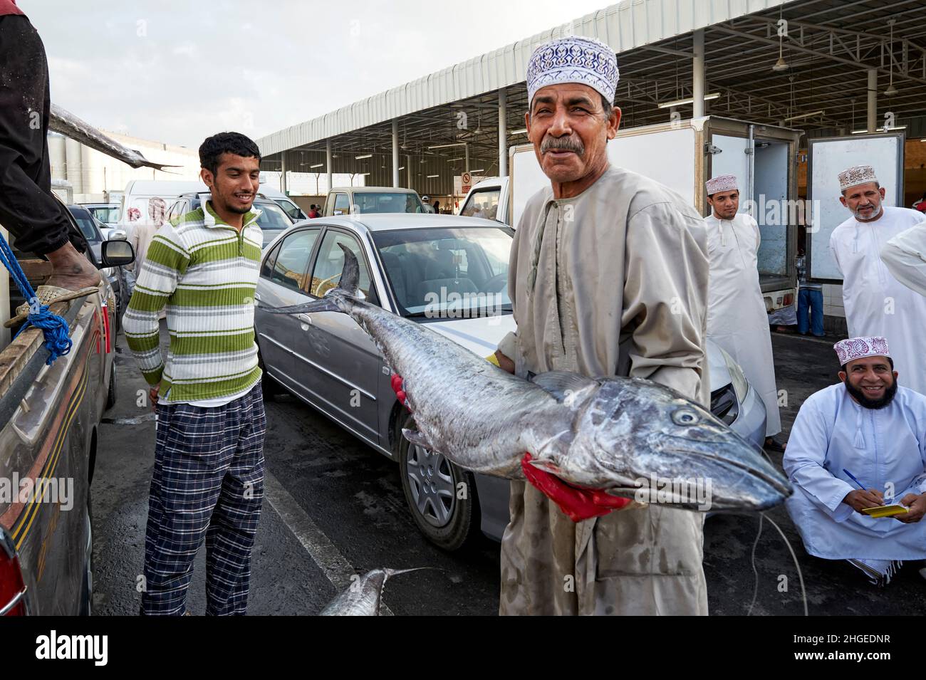 Oman. Muscat. The Fish Market Stock Photo Alamy