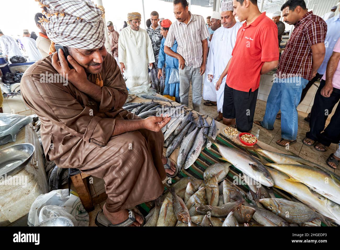 Oman. Muscat. The Fish Market Stock Photo Alamy