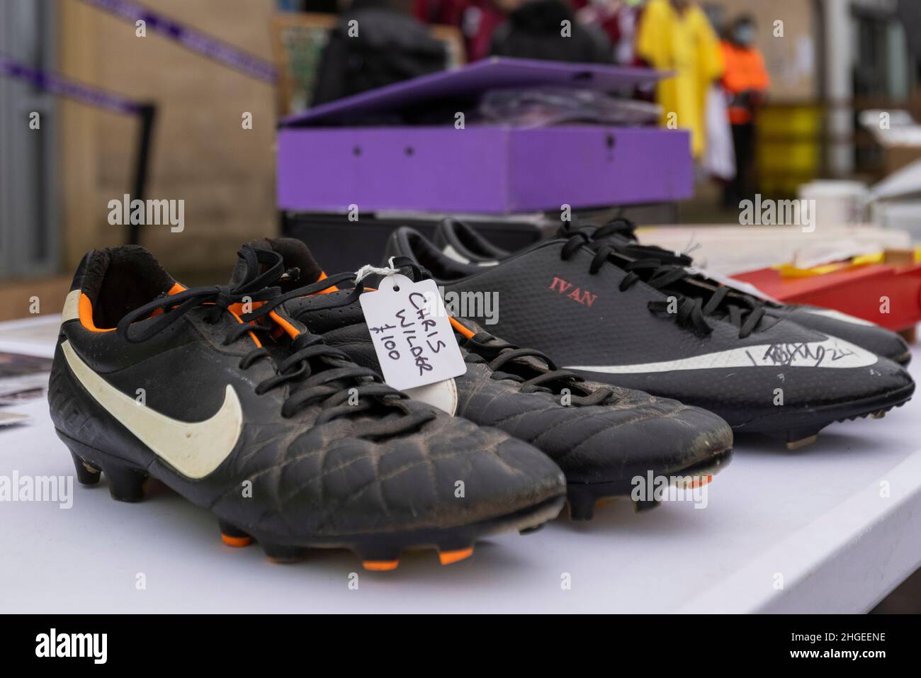 Vintage football boots hires stock photography and images Alamy