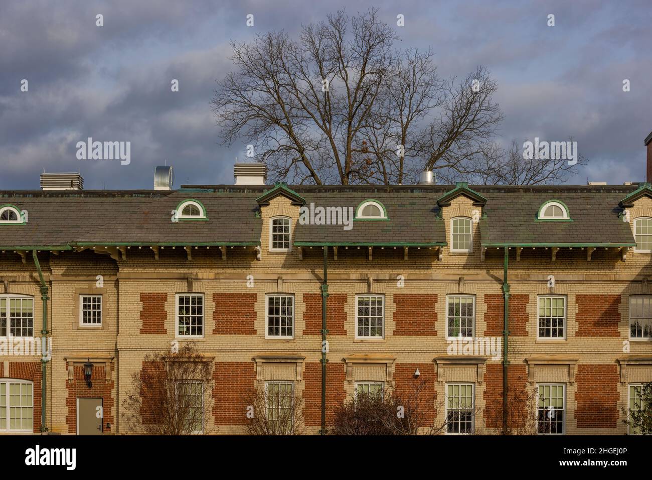 Johnson City, Tennessee, USA - December 24, 2021:  One of the buildings on the property of Veterans Affair. Stock Photo