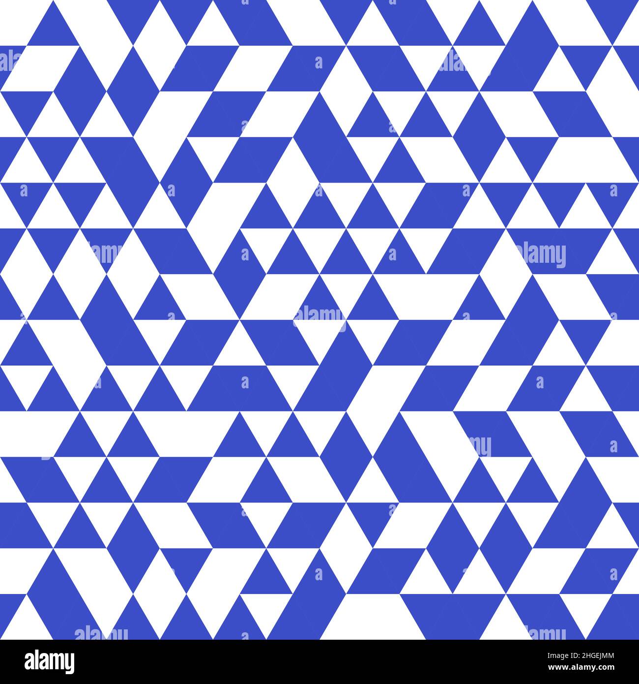 Geometric pattern with blue and white triangles. Geometric modern ...