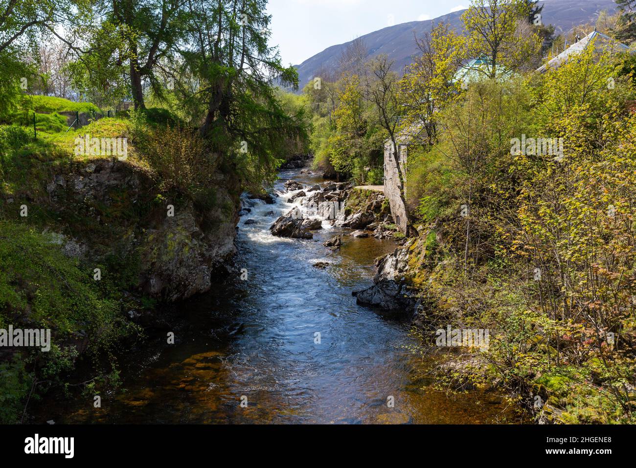 Braemar town centre, Scotland UK Stock Photo