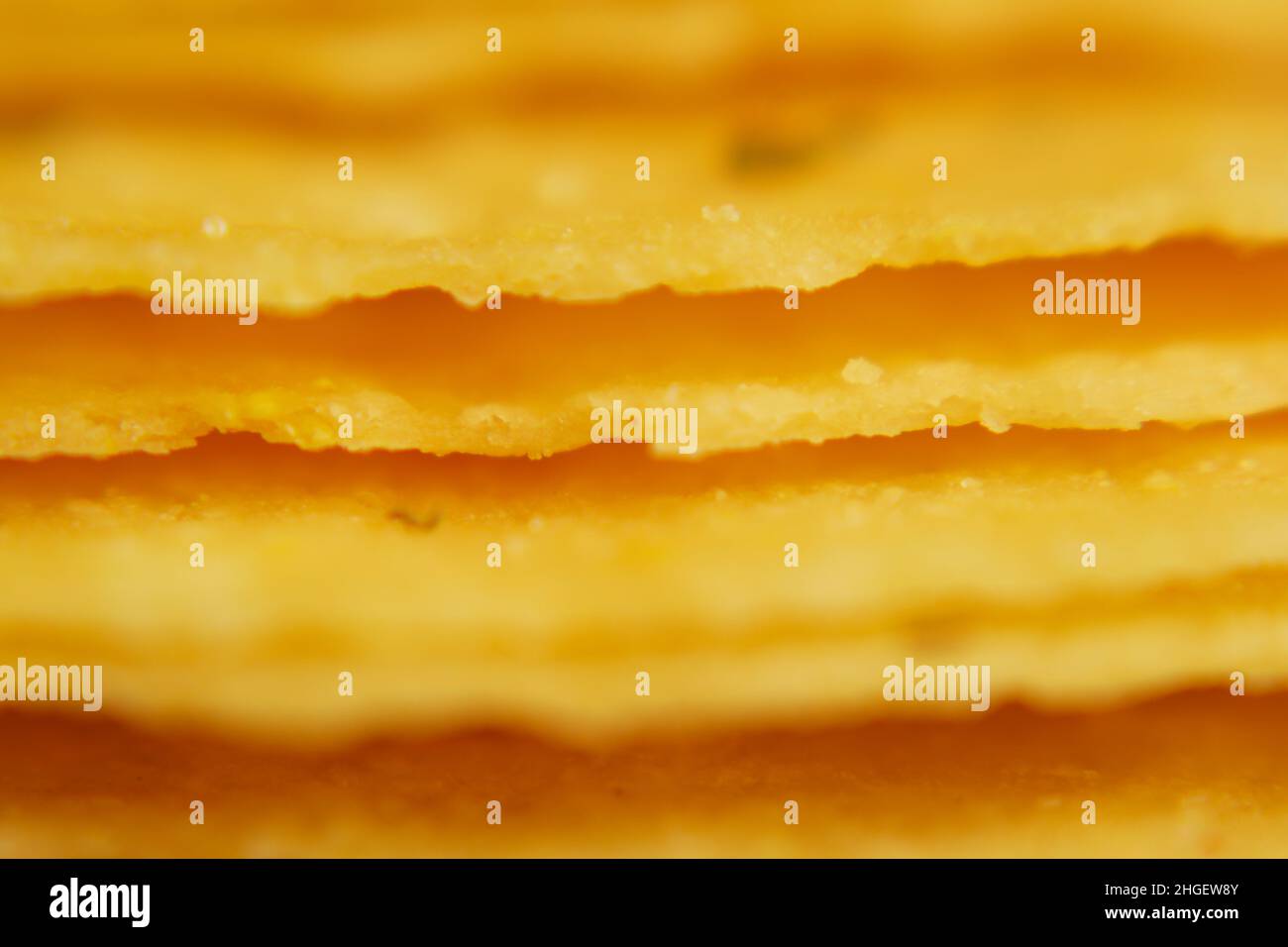 Spiced Homemade Long Potato Chips. Macro shooting . Very close up