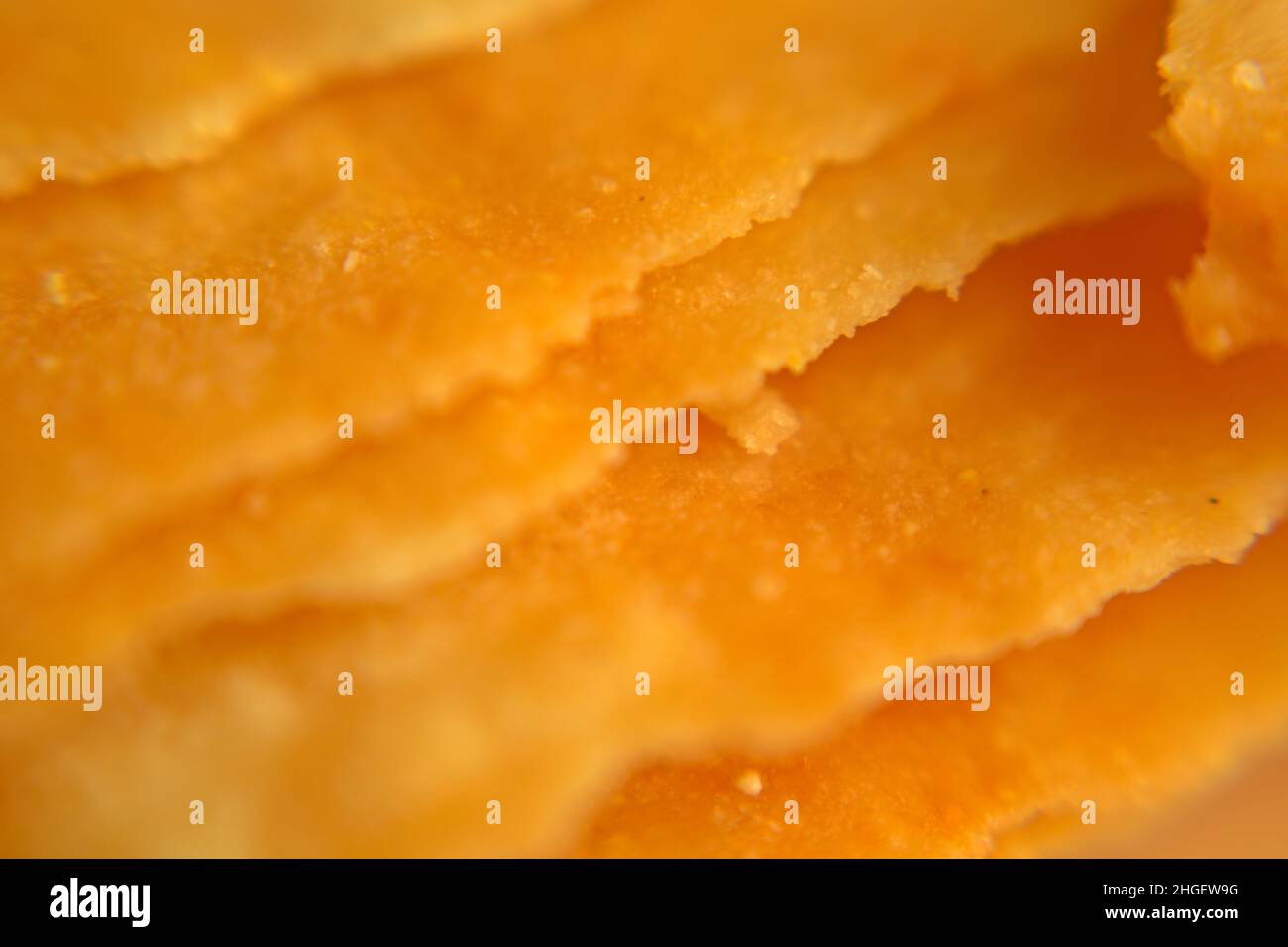 Spiced Homemade Long Potato Chips. Macro shooting . Very close up