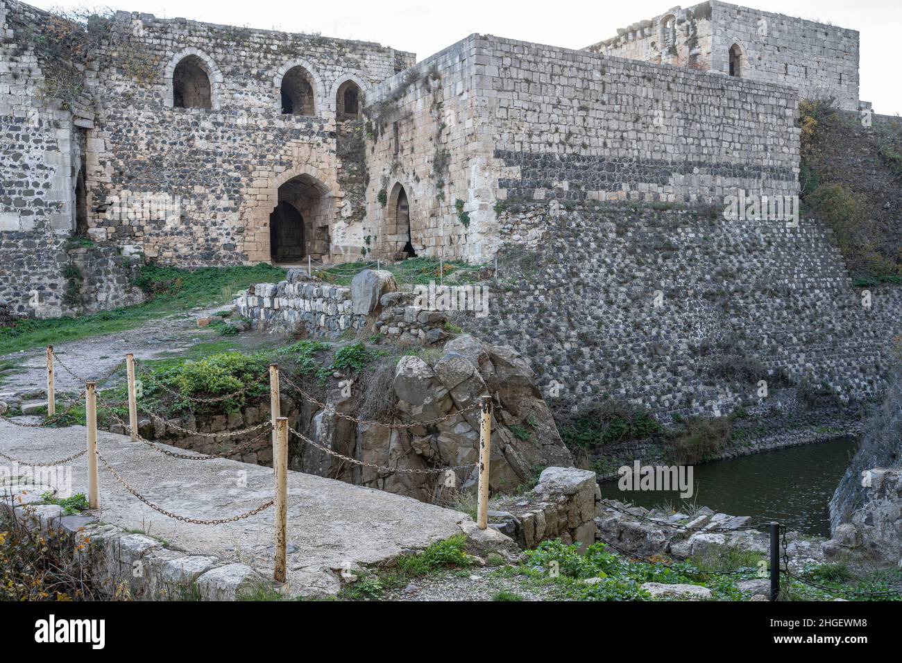 Krak des Chevaliers (Castle of the Knights), Qalaat al Hosn, Syria Stock Photo