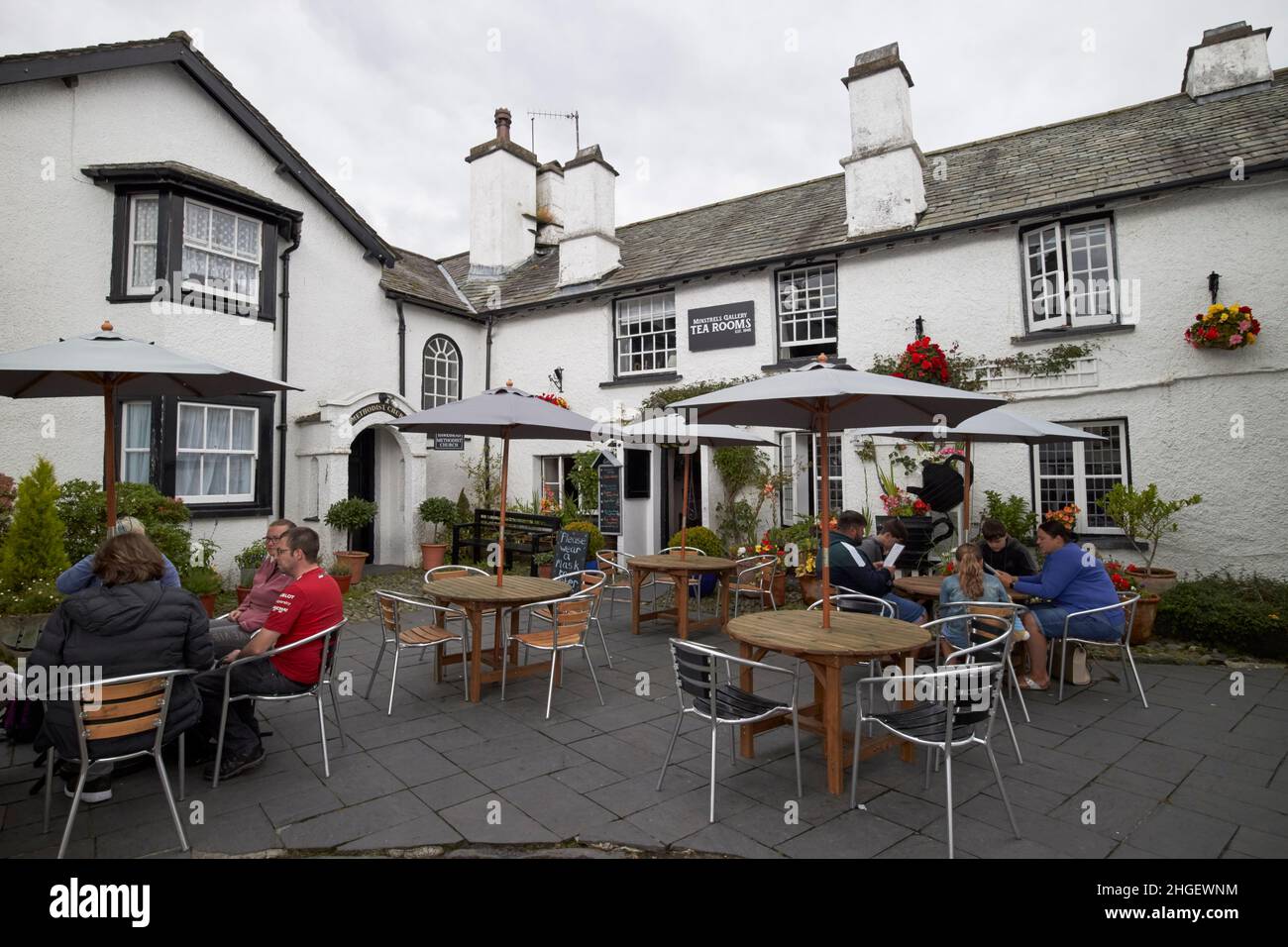 minstrels gallery tea rooms and methodist church hawkshead village lake