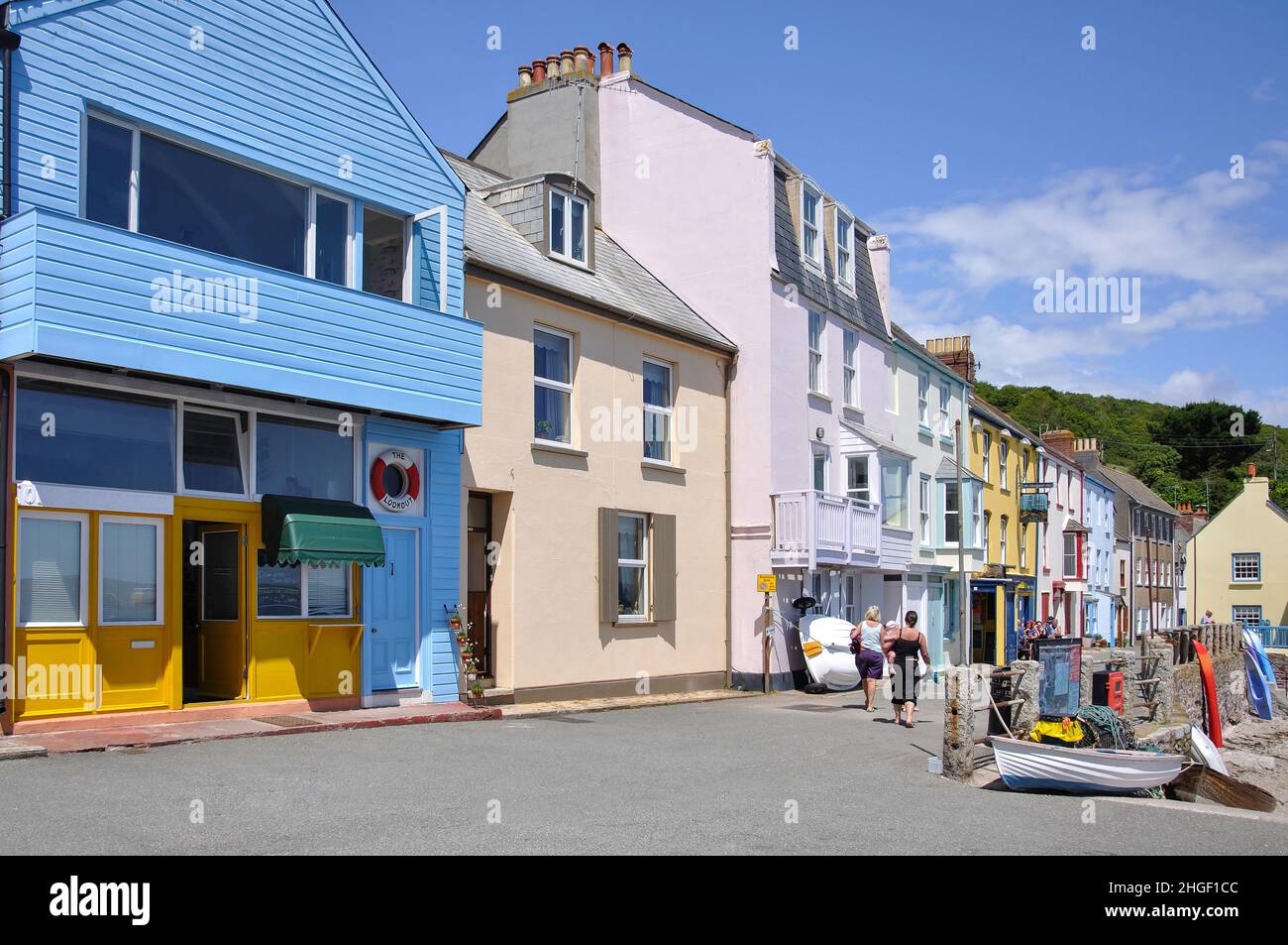 The Cleave, Kingsand, Torpoint, Cornwall, England, United Kingdom Stock Photo