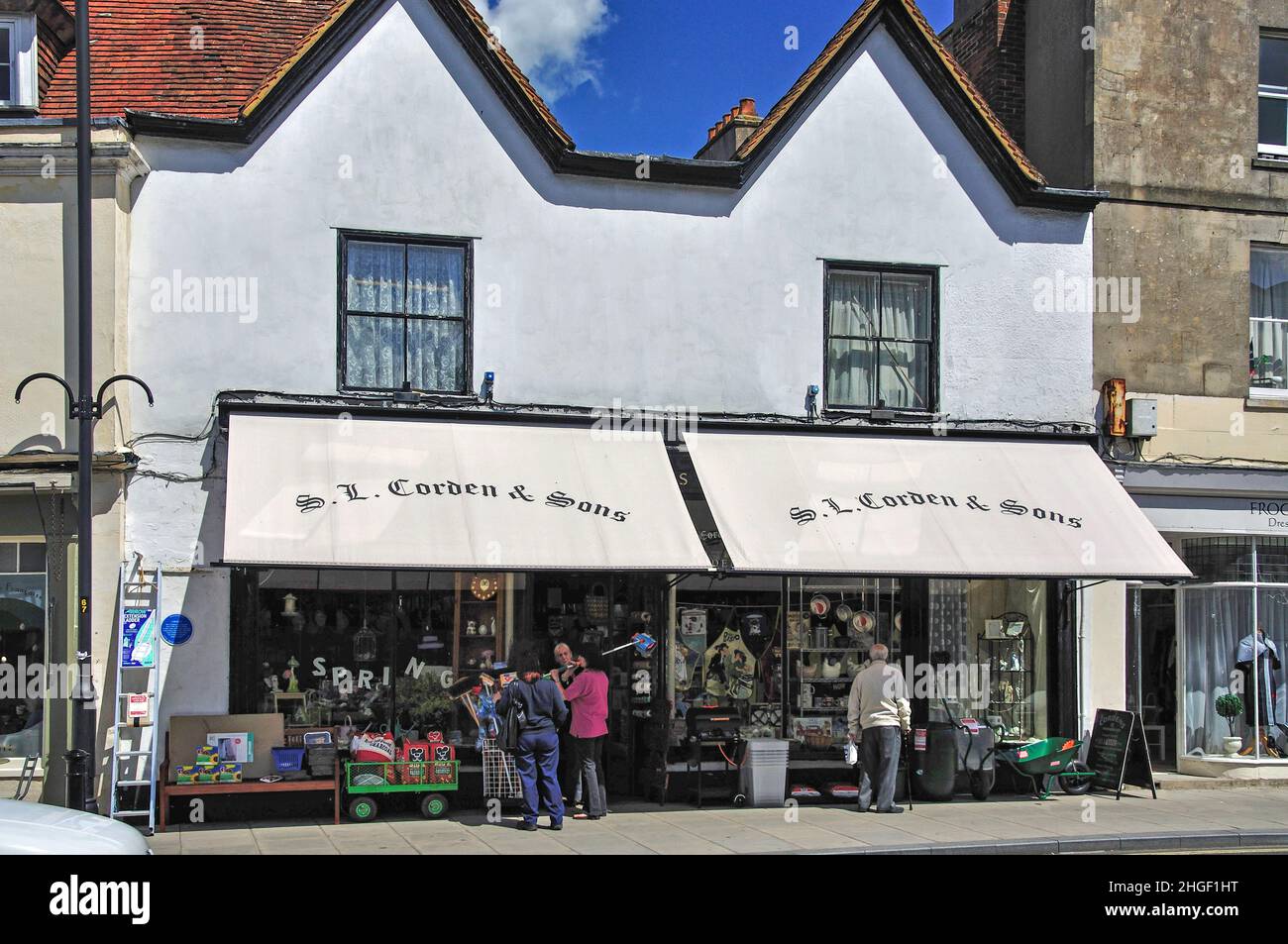 S.L.Corden & Sons Hardware Store, High Street, Warminster, Wiltshire, England, United Kingdom Stock Photo