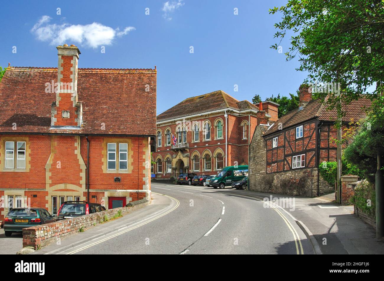 Bratton Road, Westbury, Wiltshire, England, United Kingdom Stock Photo