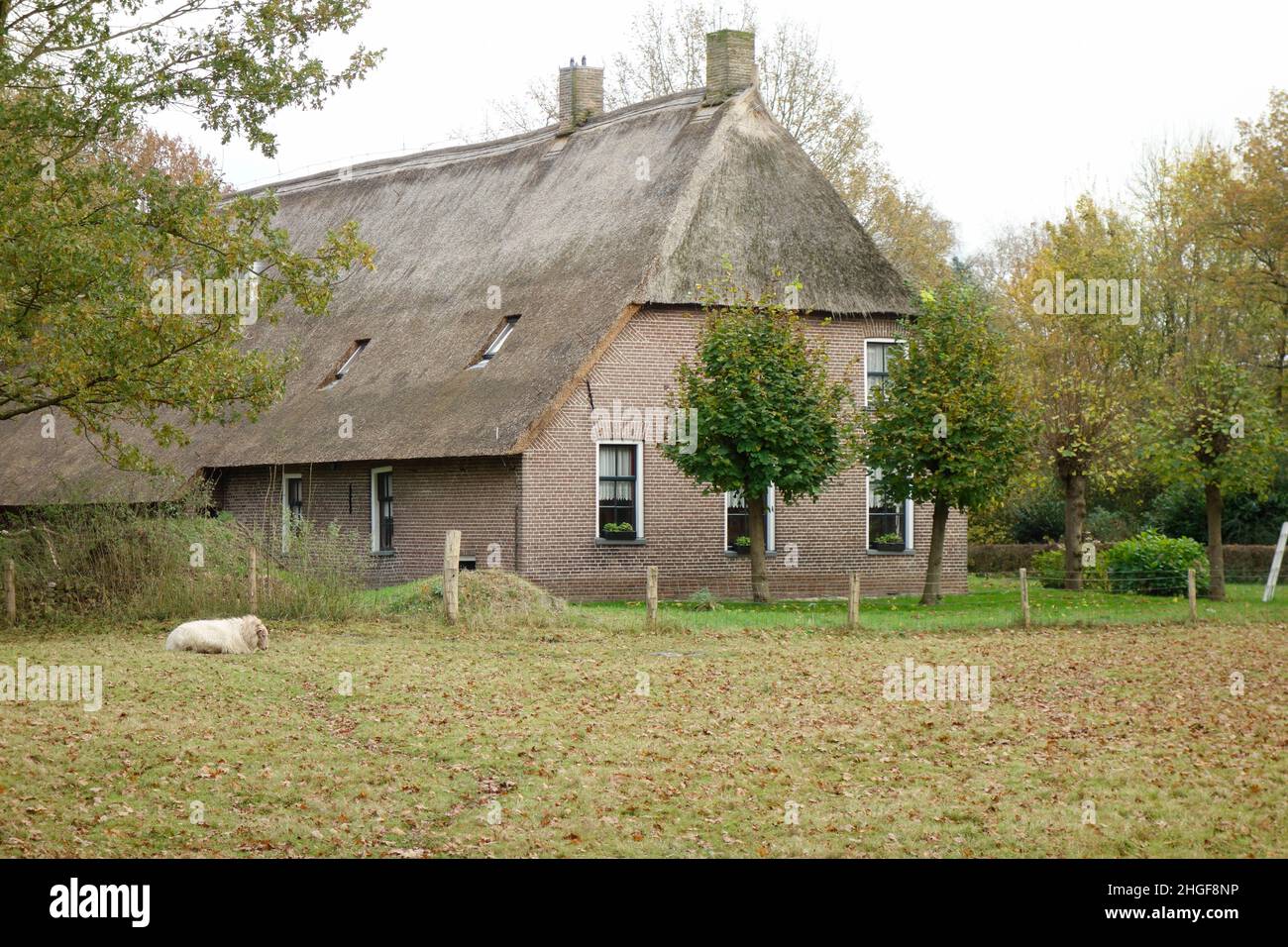 Orvelte, Drenthe, Netherlands. A living museum village in the Drenthe Holland style. Stock Photo