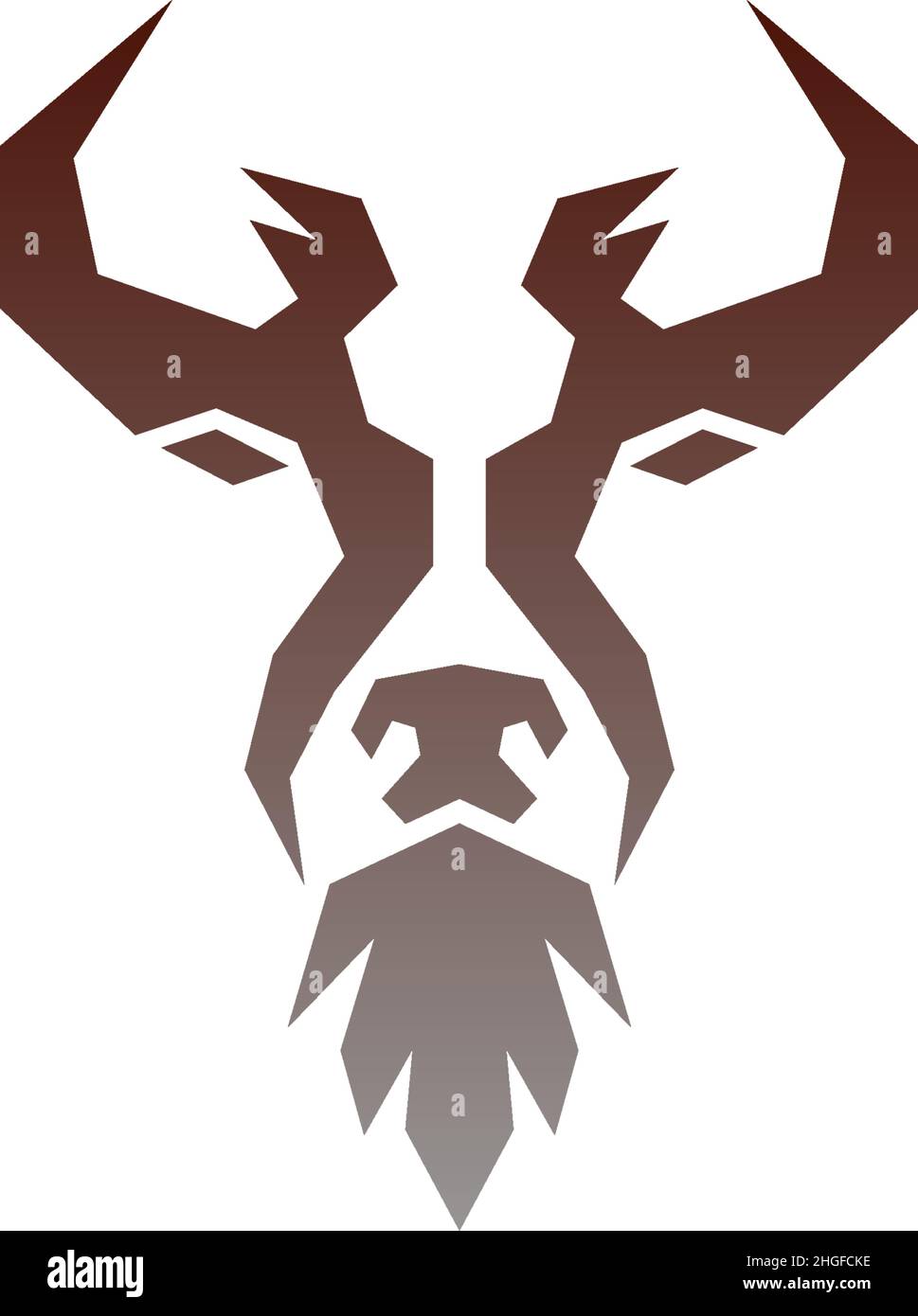 Bull icon logo, buffalo head icon logo vector template Stock Vector ...