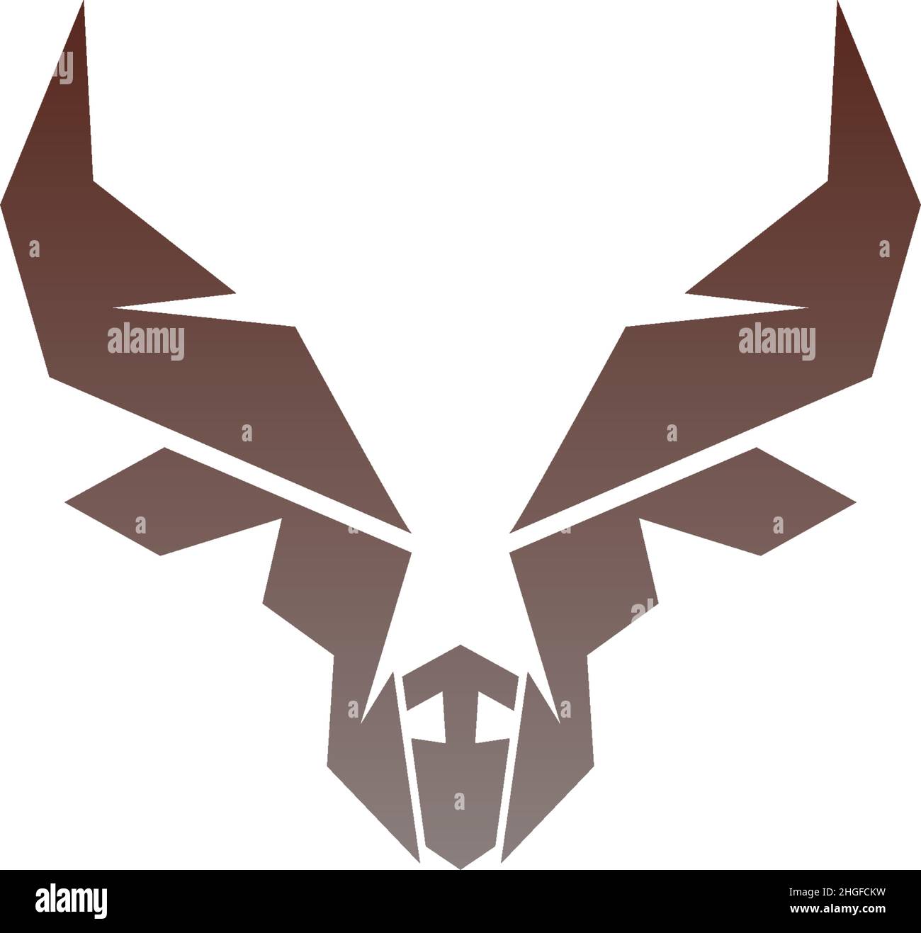 Bull icon logo, buffalo head icon logo vector template Stock Vector