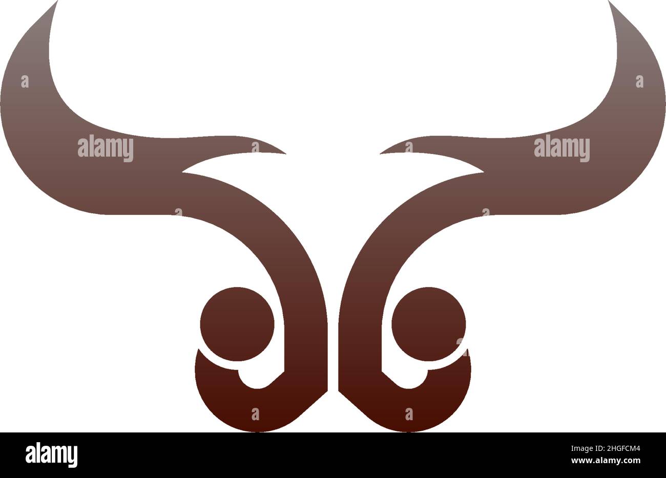 Bull icon logo, buffalo head icon logo vector template Stock Vector ...