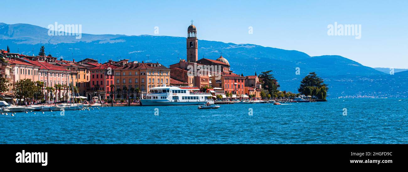 The town of Salo, Lake Garda. Stock Photo
