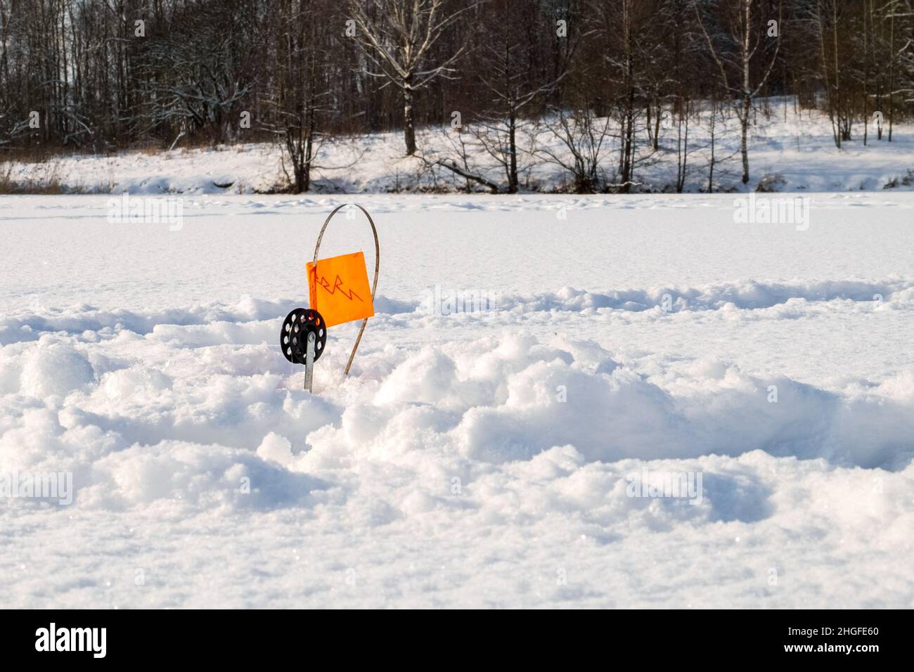 vent. fish trap. tackle for winter fishing Stock Photo Alamy