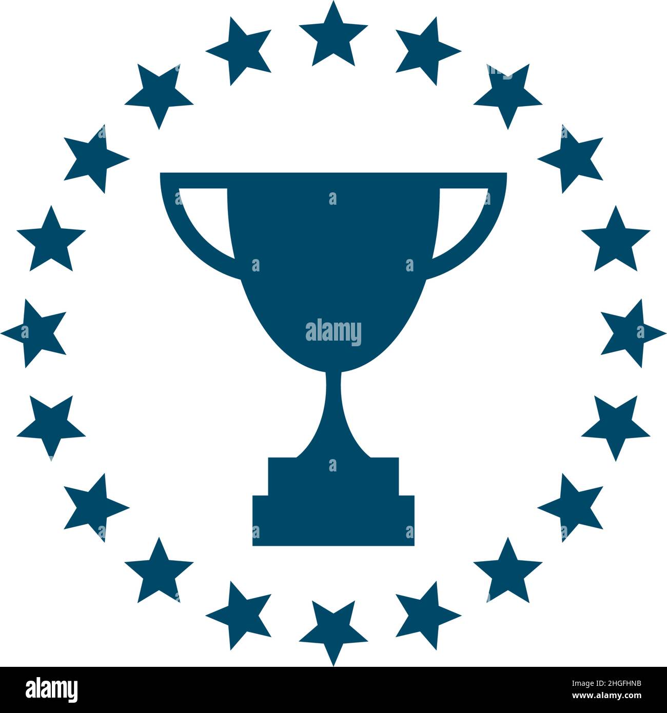 Trophy icon logo design vector illustration template Stock Vector Image ...