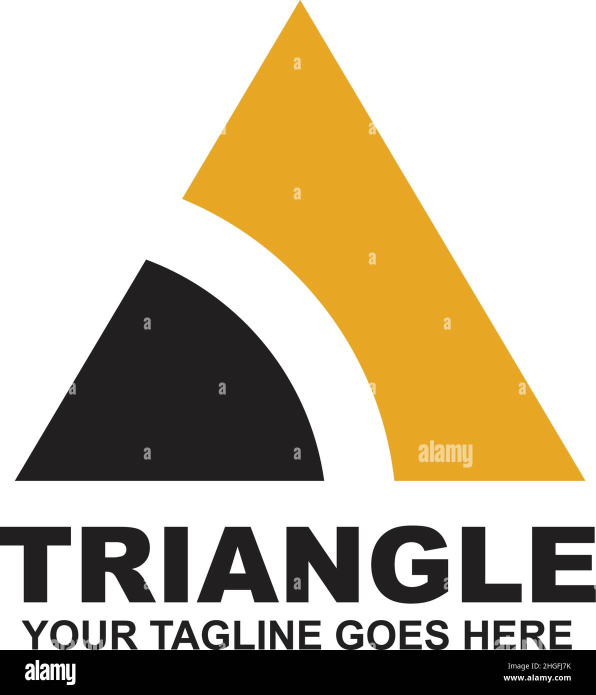 Triangle logo design inspiration vector template Stock Vector Image ...