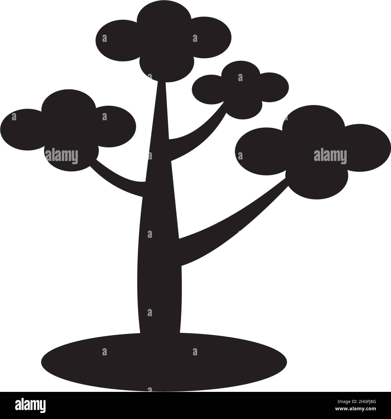 Tree icon logo design inspiration vector illustration template Stock ...