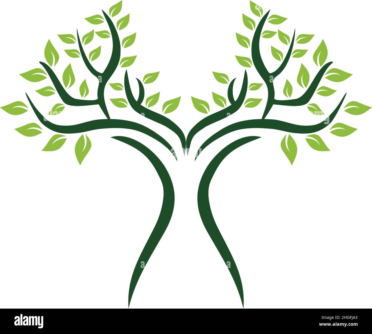 Tree icon logo design inspiration vector template Stock Vector Image ...