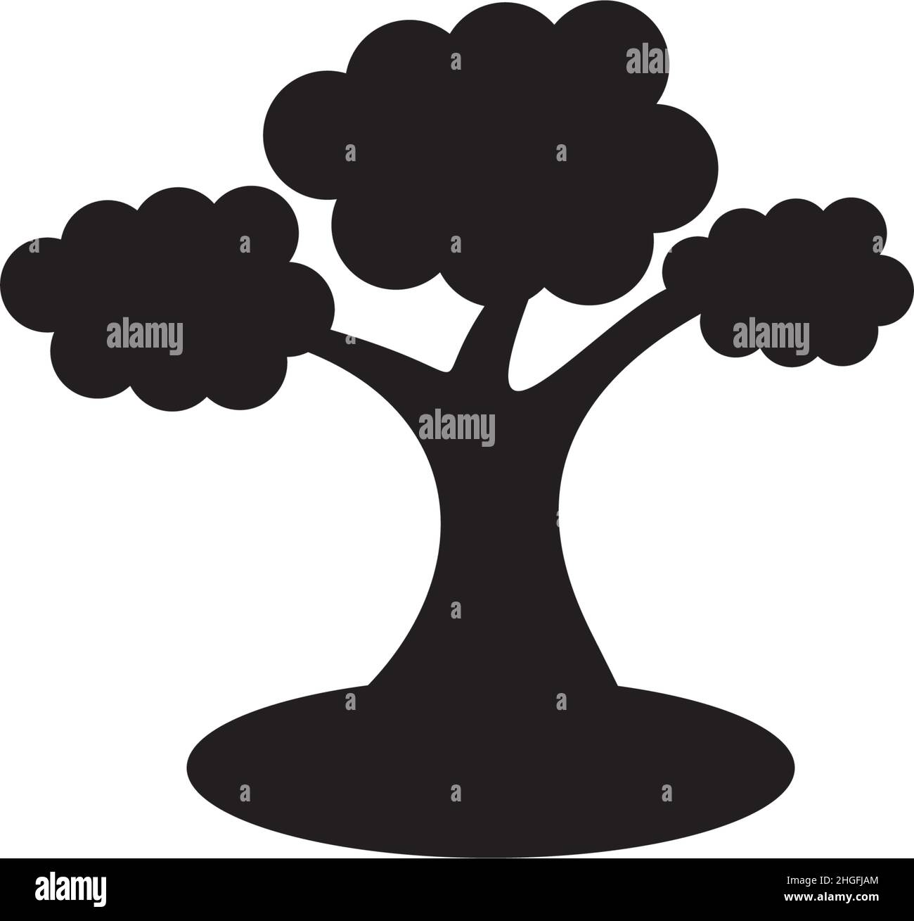 Tree icon logo design inspiration vector illustration template Stock ...