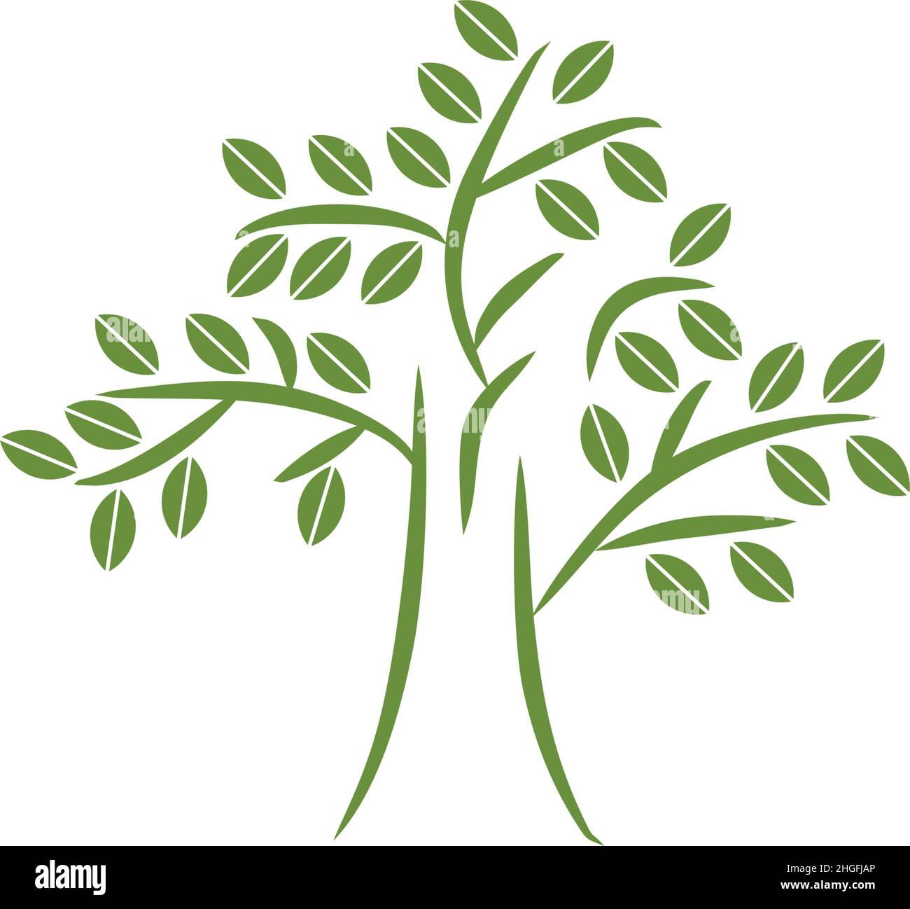 Tree icon logo design inspiration vector template Stock Vector Image ...