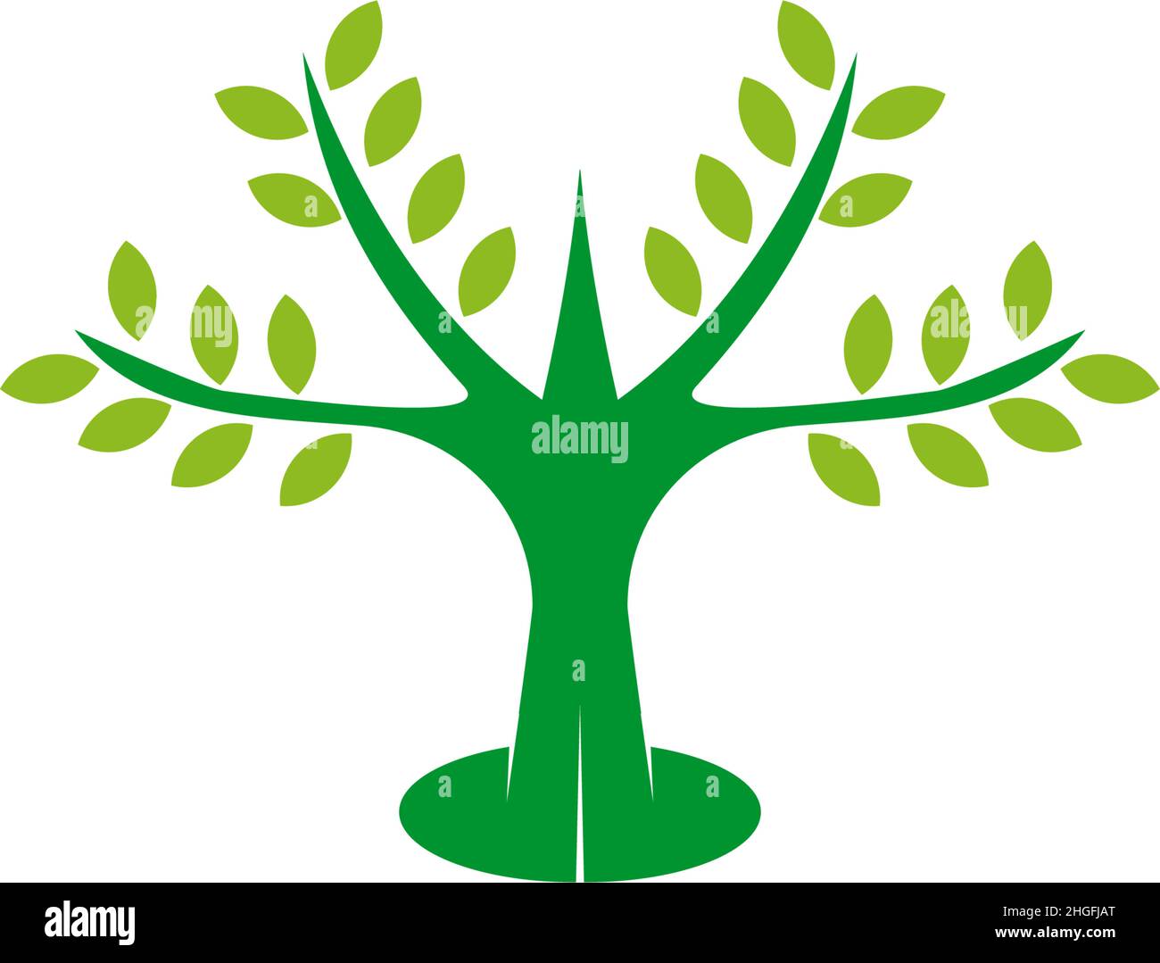 Tree icon logo design inspiration vector illustration template Stock ...