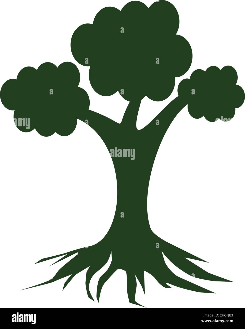 Tree icon logo design inspiration vector template Stock Vector Image ...