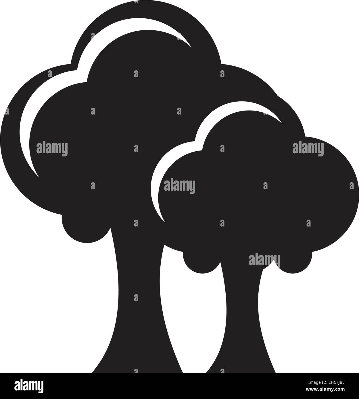 Tree icon logo design inspiration vector template Stock Vector Image ...