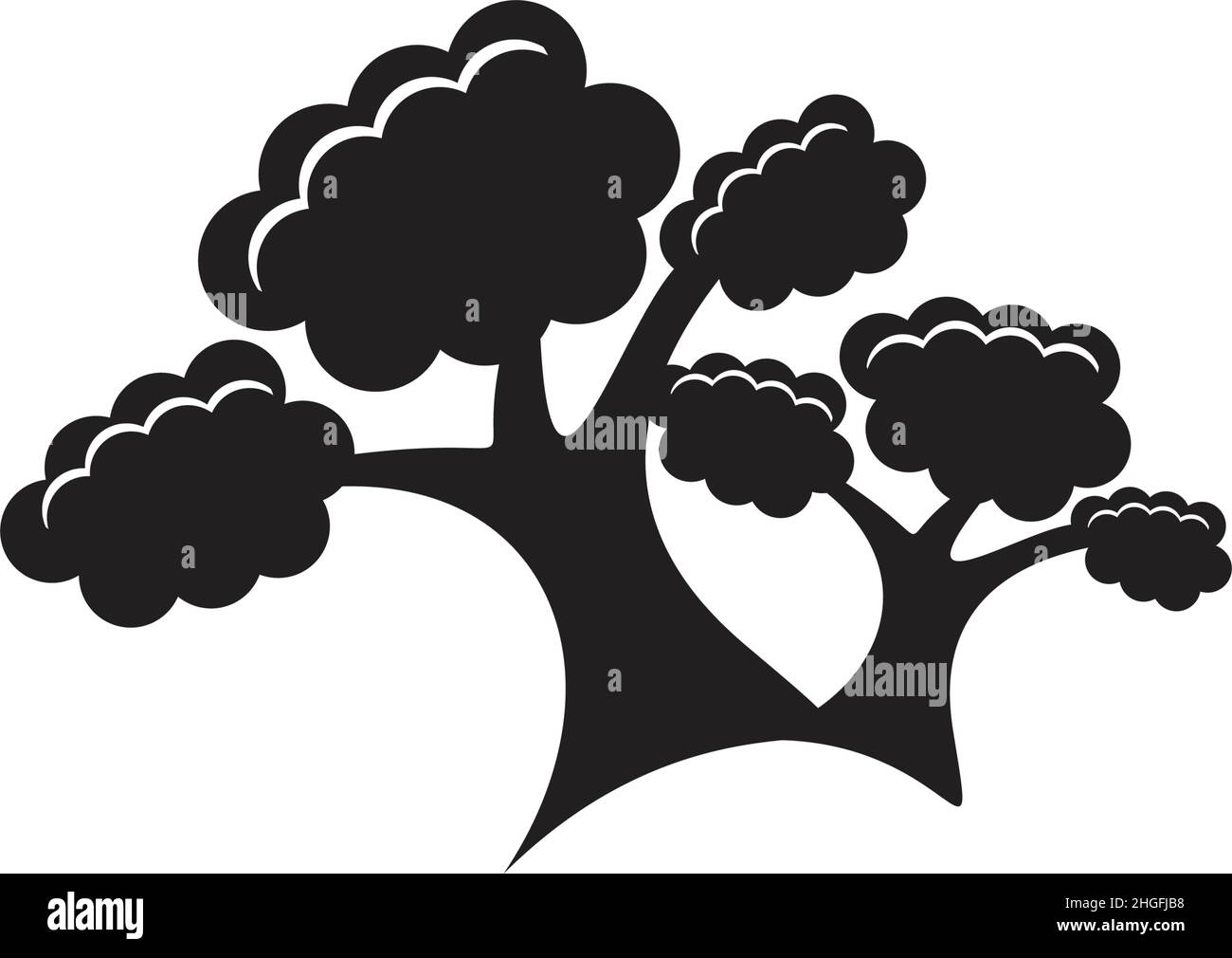 Tree icon logo design inspiration vector template Stock Vector Image ...