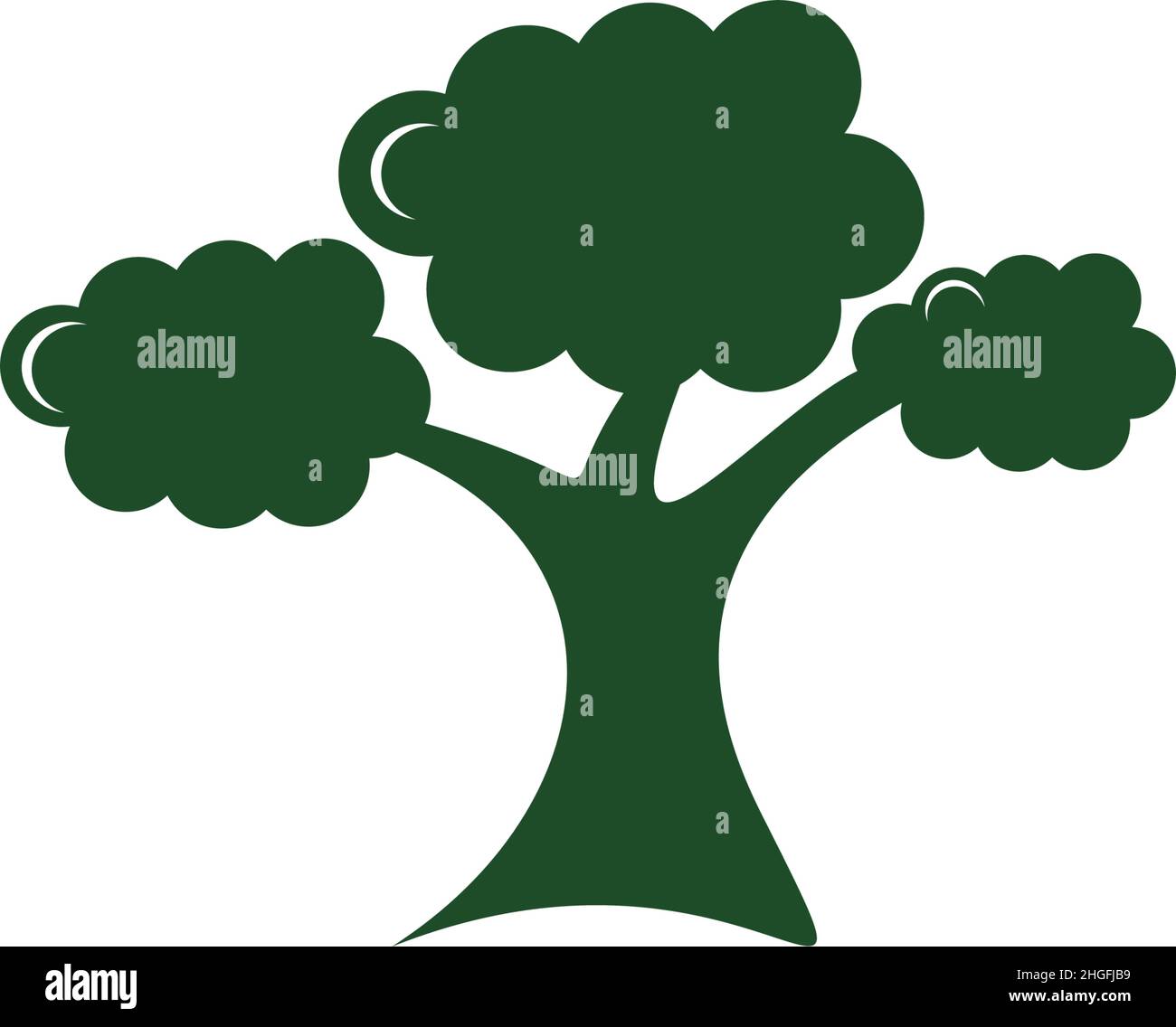 Tree icon logo design inspiration vector template Stock Vector Image ...