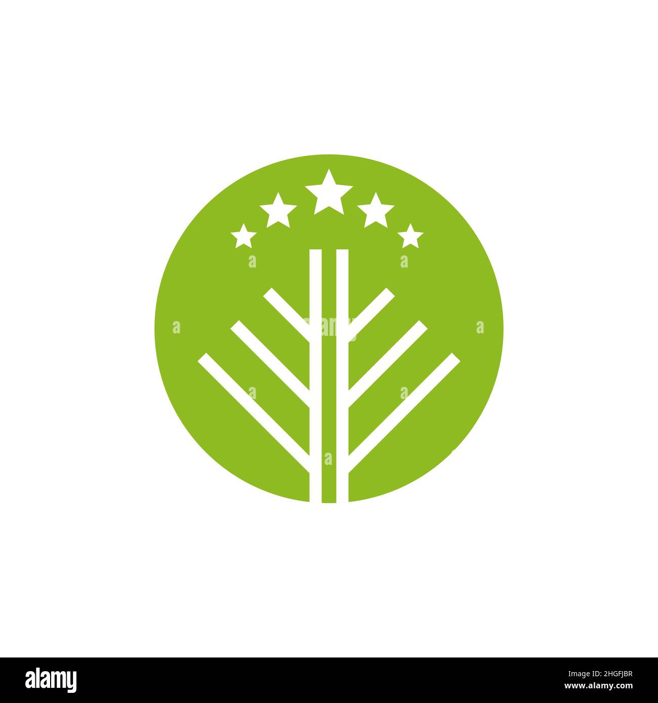 Tree icon logo design inspiration vector template Stock Vector Image ...