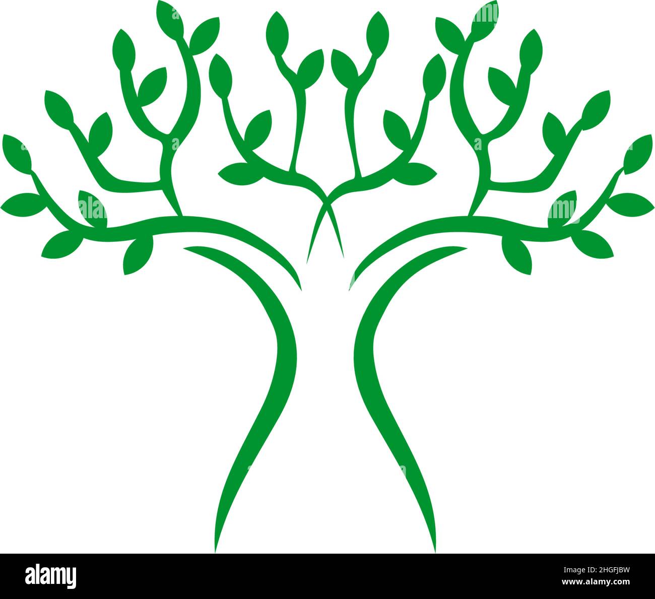 Tree icon logo design inspiration vector illustration template Stock ...