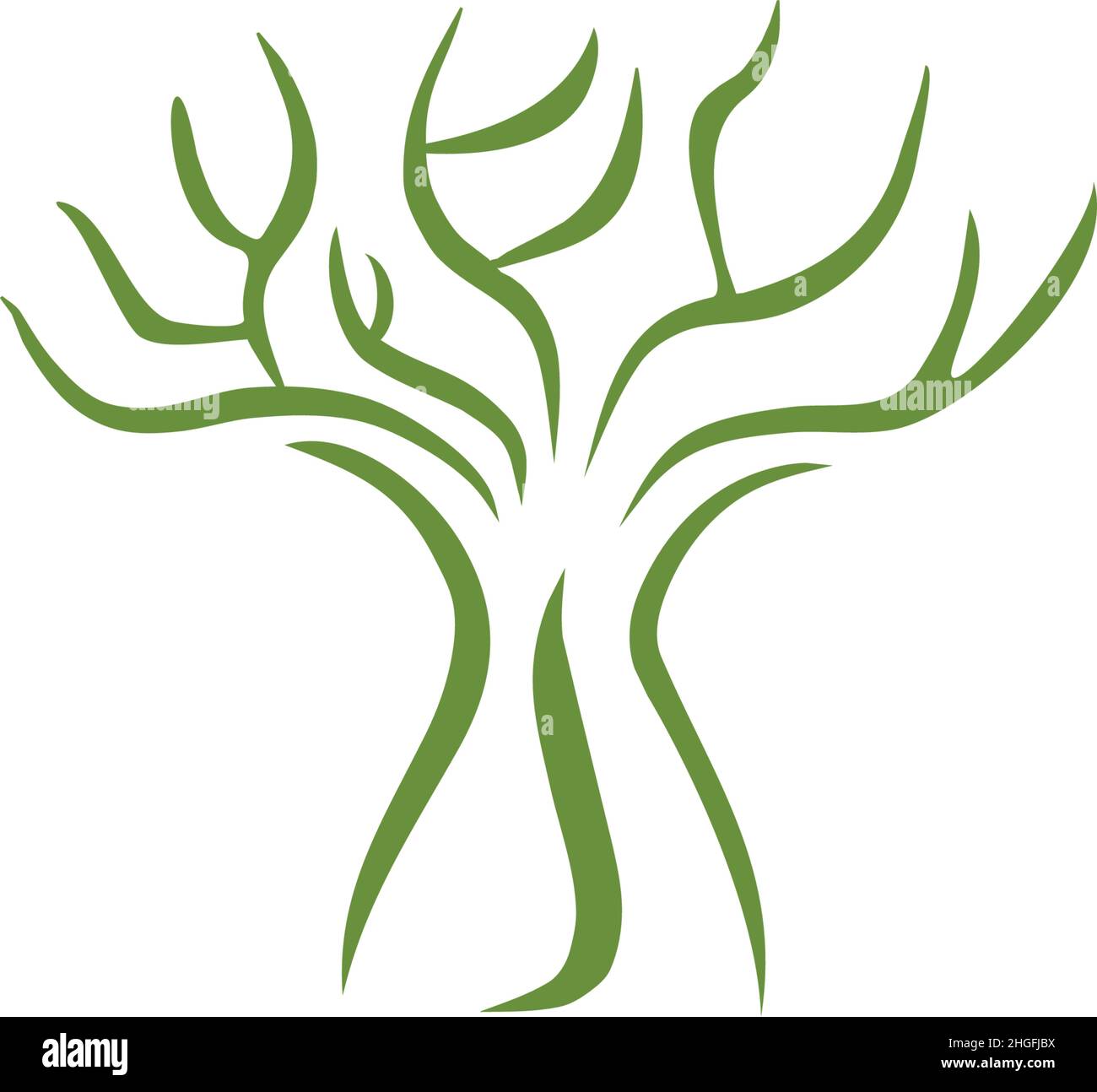 Tree icon logo design inspiration vector template Stock Vector Image ...