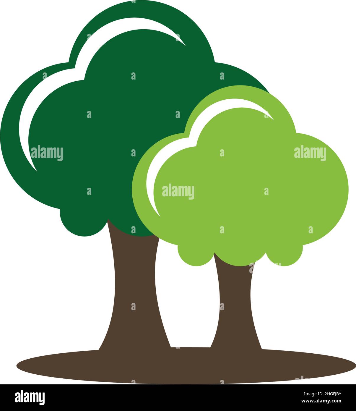 Tree icon logo design inspiration vector template Stock Vector Image ...