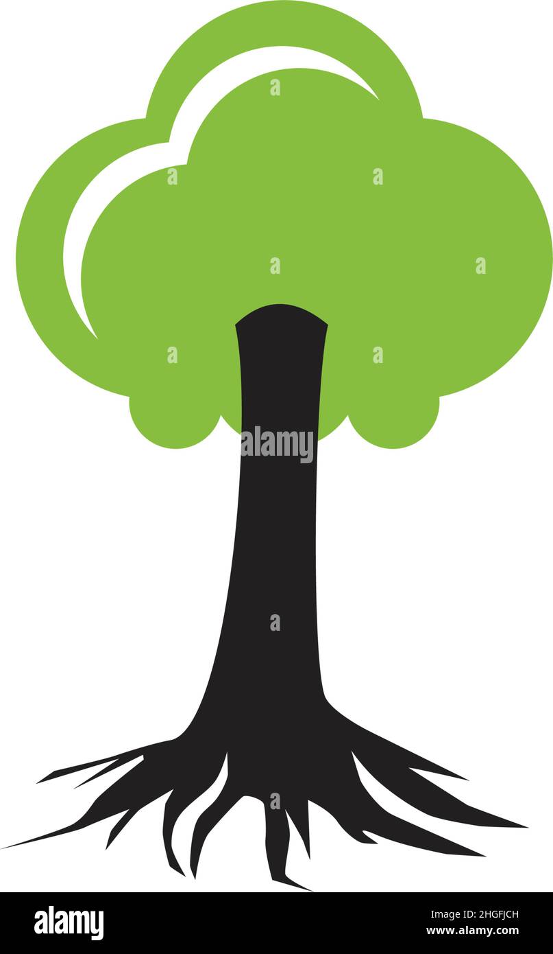 Tree icon logo design inspiration vector template Stock Vector Image & Art - Alamy