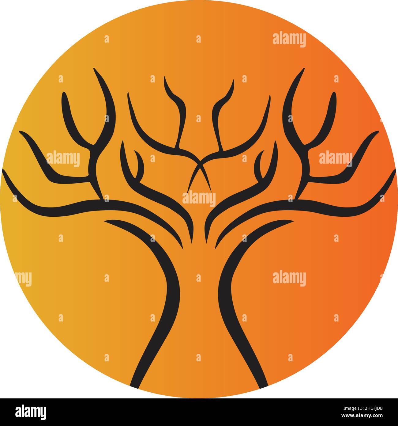 Tree icon logo design inspiration vector template Stock Vector Image ...