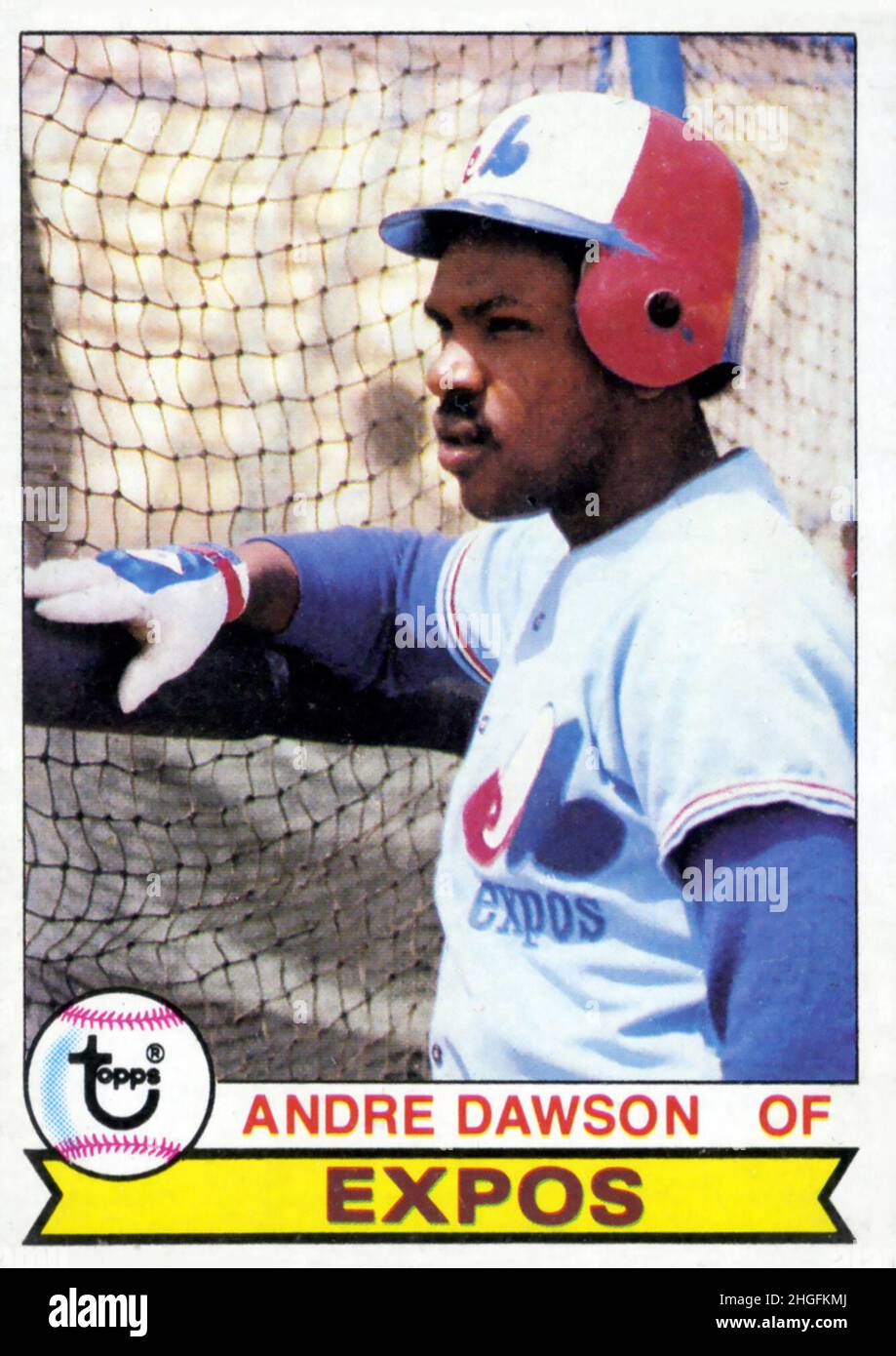 1979 Topps baseball card of Andre Dawson with the Montreal Expos Stock Photo
