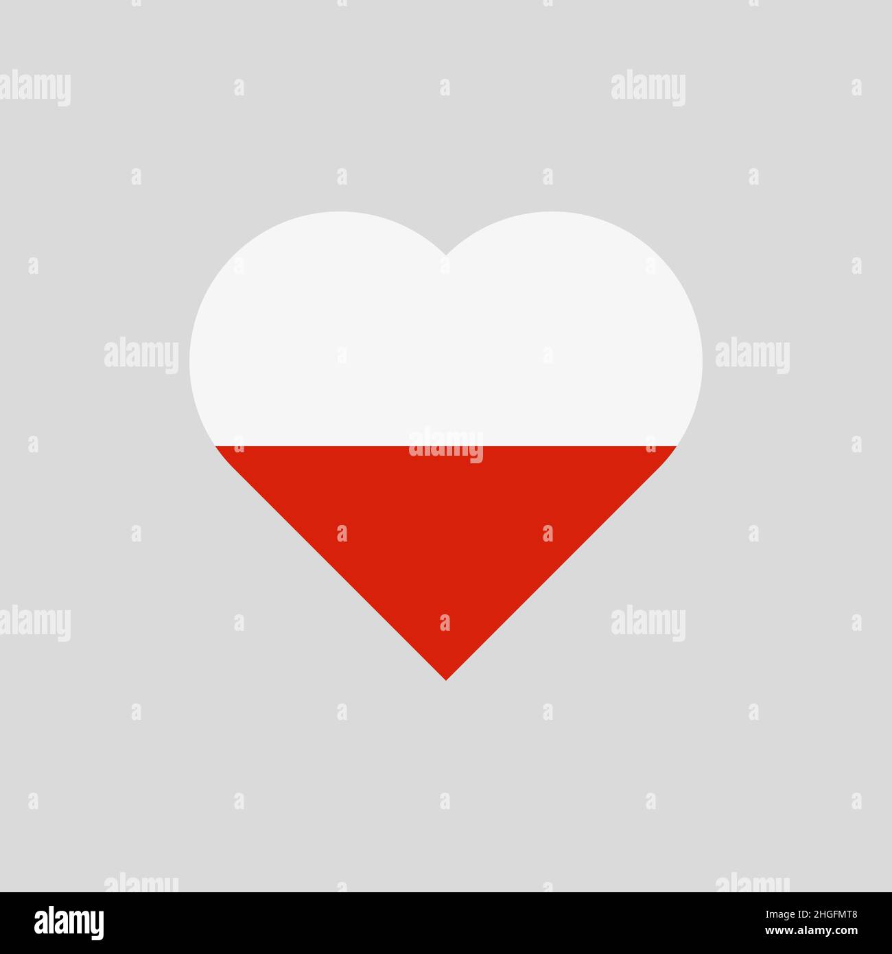 I love Russia. Heart shape national country flag icon Stock Vector