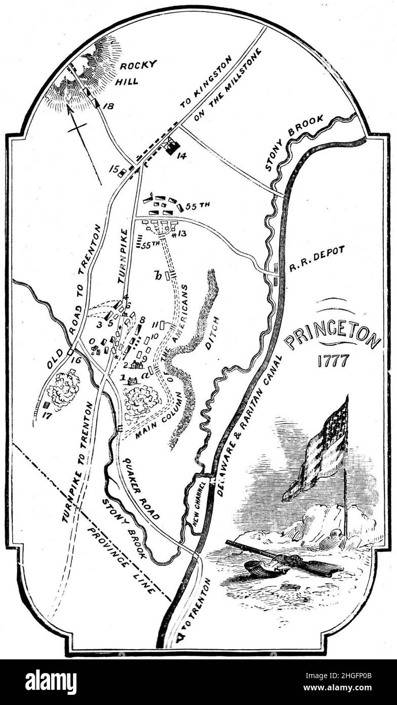 At the battle of princeton Black and White Stock Photos & Images Alamy